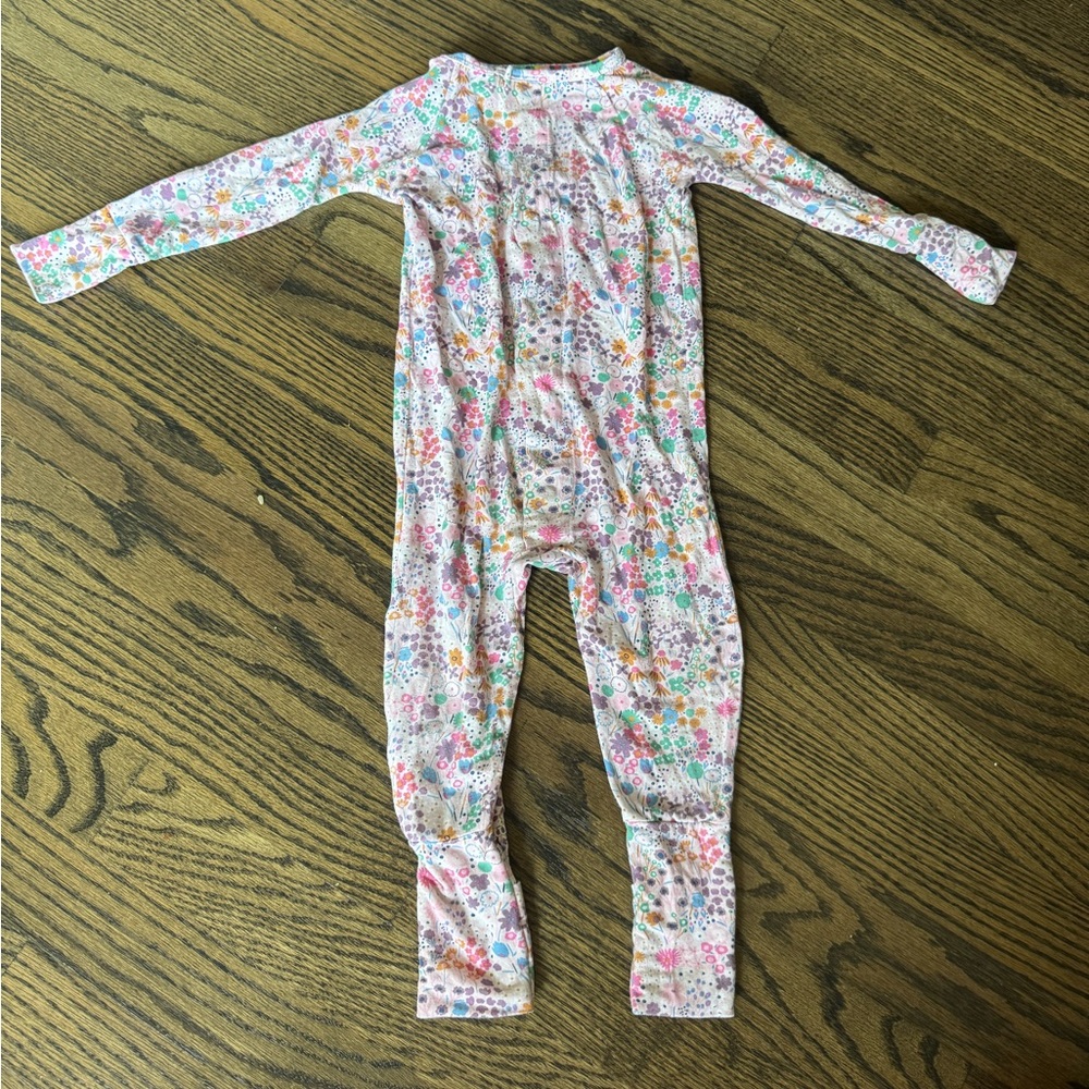 Magnetic Me Multicolor Floral Kids Footie